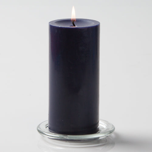 Richland Pillar Candles 3"x6" Navy Blue Set of 6
