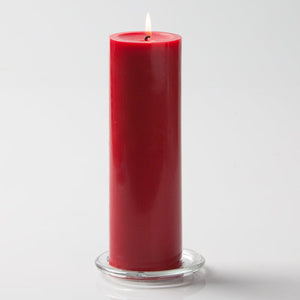 1 of 2: Richland Pillar Candle 3"x9" Red