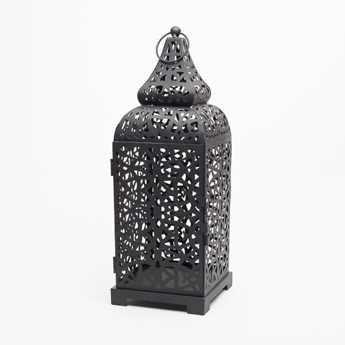 richland black moroccan temple metal lantern - view 3