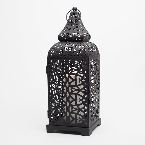 richland black moroccan temple metal lantern - view 6
