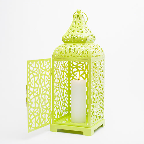 richland lime moroccan temple metal lantern - view 2