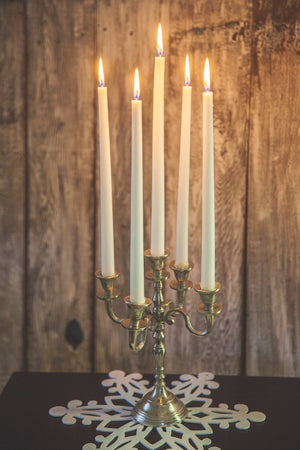 3 of 3: Richland Taper Candles 14" White Set of 50