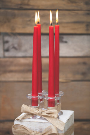 2 of 5: Richland Simple Glass Taper Candle Holder Set of 72