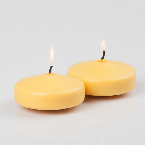 richland floating candles 3 yellow set of 72 - view 1