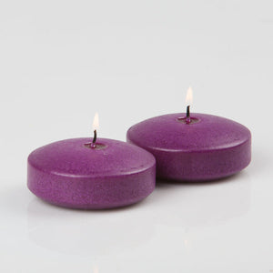 1 of 2: richland floating candles 3 purple set of 72