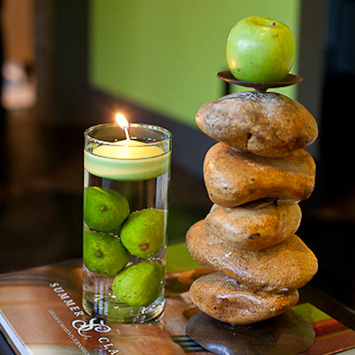 Richland Floating Candles 3" Green Set of 12 - view 2