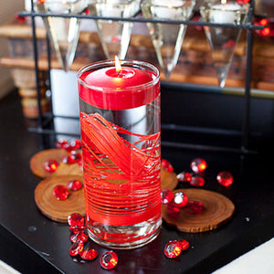 3 of 3: Richland Floating Candles 3" Red Set of 12