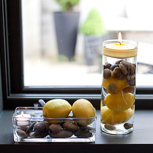 richland floating candles 3 yellow set of 24