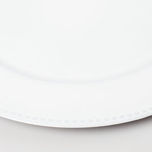5 of 5: richland beaded charger plate 13 white set of 12