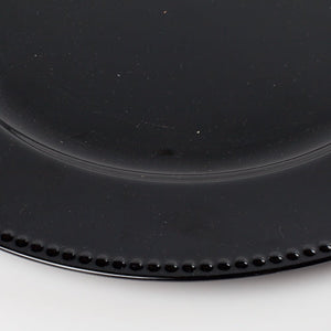 3 of 4: richland beaded charger plate 13 black set of 12
