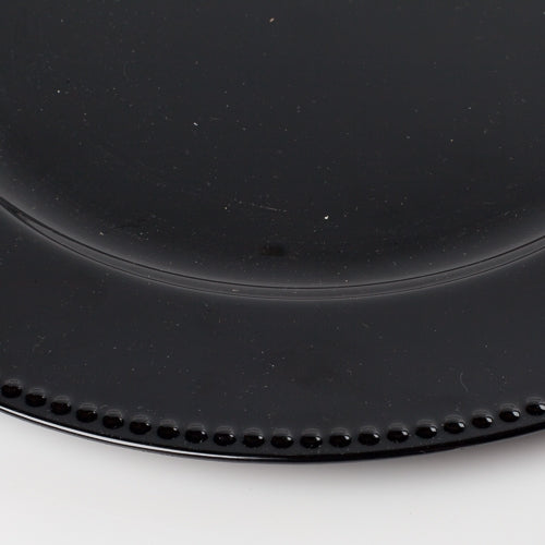 Richland Beaded Charger Plate 13" Black - view 3
