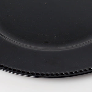 3 of 4: Richland Beaded Charger Plate 13" Black