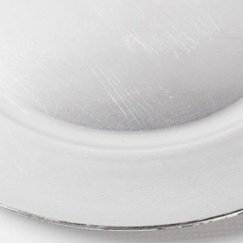 richland plain charger plate 13 silver set of 24 - view 2