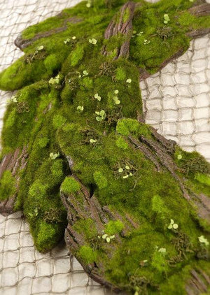 3 of 4: foam moss tree bark 14 x 6 5in