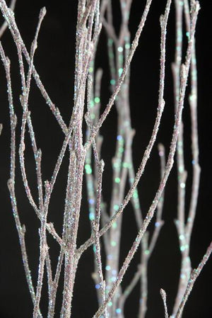 2 of 2: Birch Branch Bundle White Sparkle Iridescent 34-44in