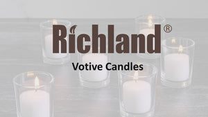 5 of 5: Richland Votive Candles Unscented White 10 Hour