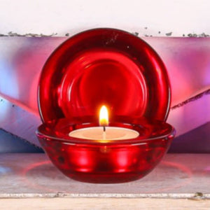 2 of 3: Eastland Chunky Tealight Candle Holder Red Set of 96