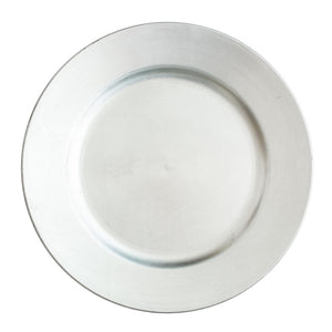 1 of 2: Richland Plain Charger Plate 13" Silver Set of 48