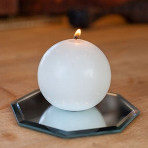 3 of 3: Richland Sphere Candle 3" White Set of 48