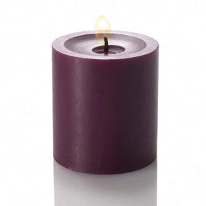 1 of 2: Richland Pillar Candle 3"x3" Purple