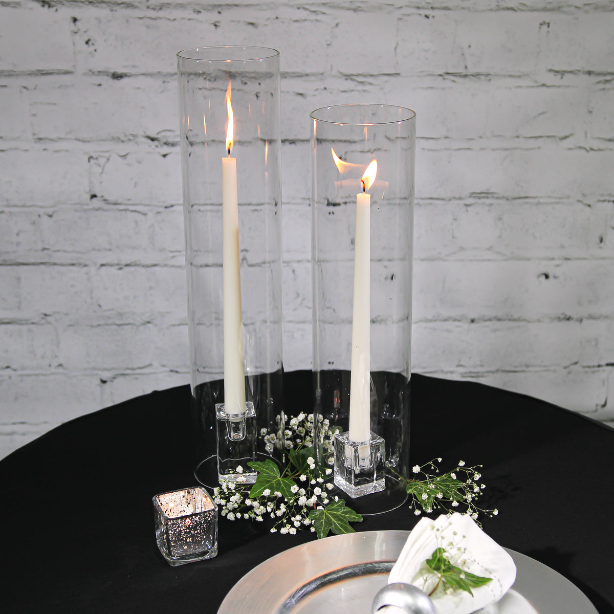 Richland Square Glass Taper Candle Holder 3" Set of 48 - view 3