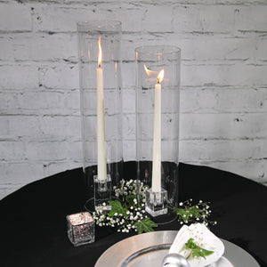 3 of 3: Richland Square Glass Taper Candle Holder 3" Set of 48
