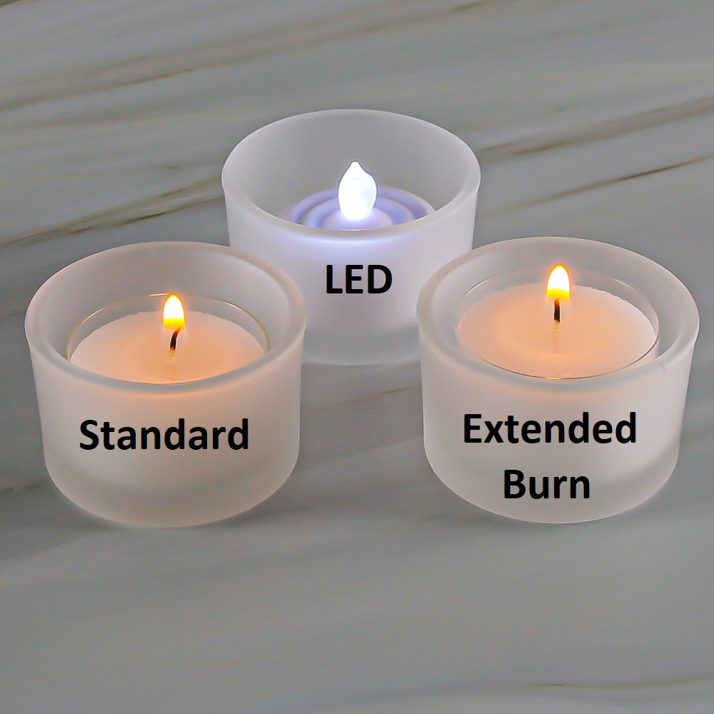 Richland Clear Extended Burn Tealight Candles White Unscented Set of 100