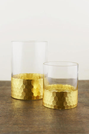 4 of 4: Elsa Vase & Candle Holder 6" with Gold-Dipped Finish