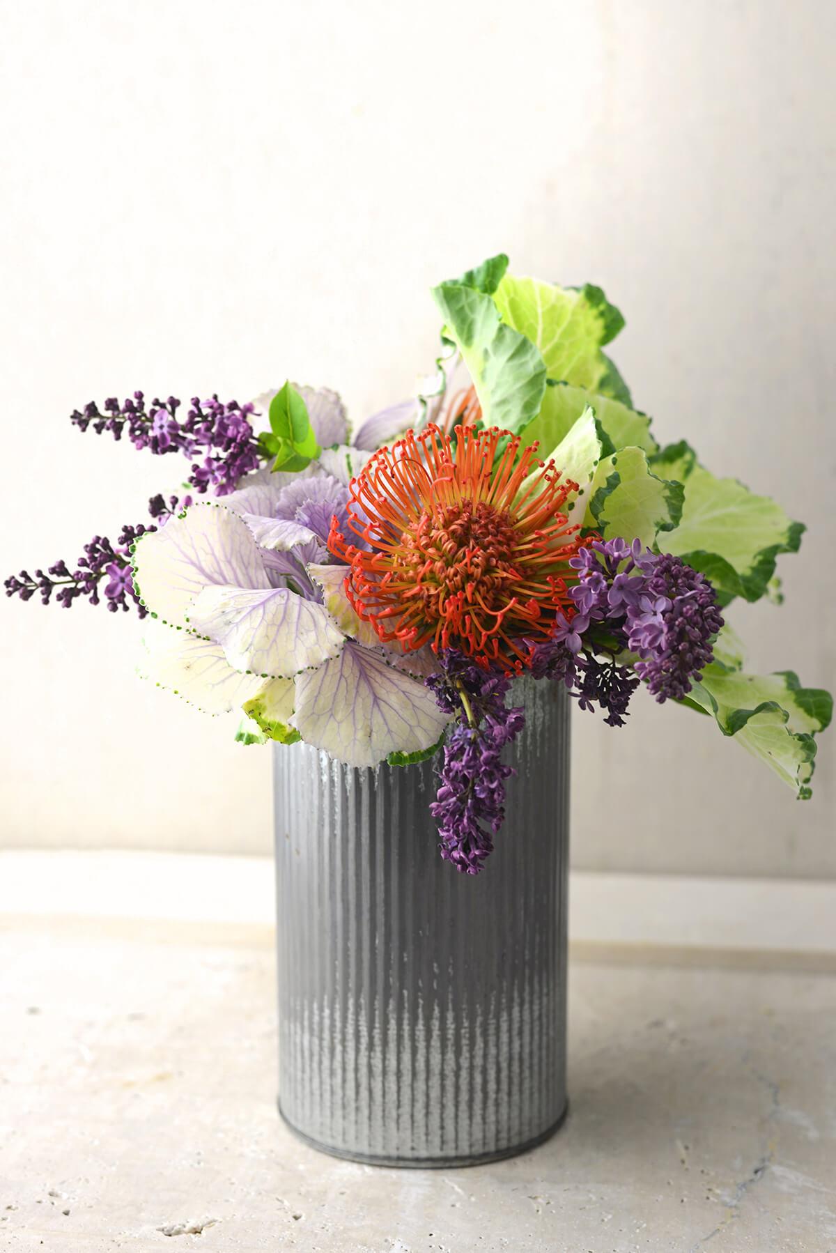 norah corrugated zinc vase 7 - view 2