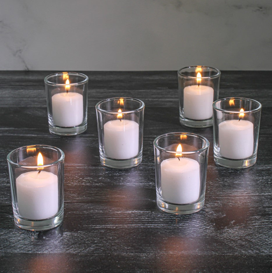 Richland Votive Candles & Eastland Clear Votive Holders Set of 12 - view 2